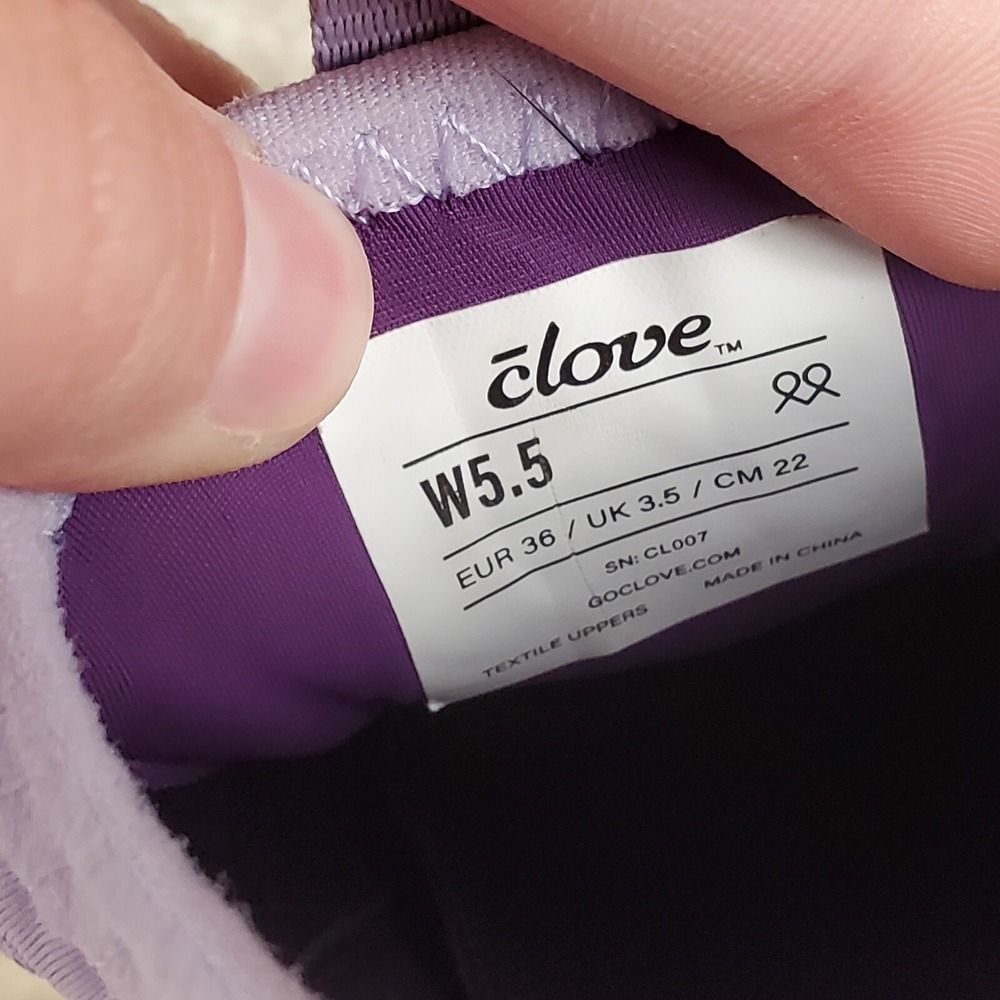 Clove Womens Nursing Shoes Sz 5.5 Lavender Lace-Up Sneakers - Picture 5 of 10